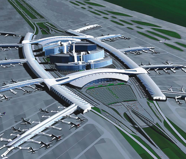 Guangdong Eyaletindeki Zhanjiang Havaalanının Yer Değiştirme Projesi Terminal Alanı Projesi için Temizleme Çalışması