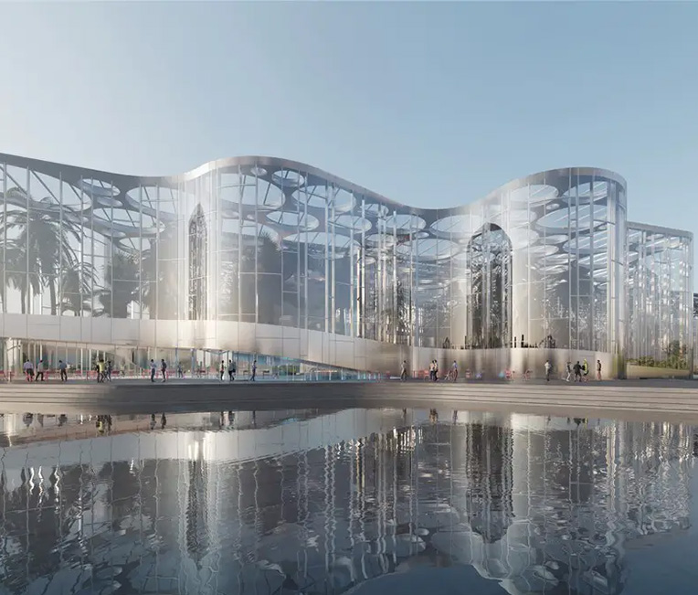 Expo Kültür Parkı Doğu Bölgesi Projesi (Xueyue Yolunun Güneyi), Bölüm 1, C Bölgesi için Çelik Yapı Kaplamasının Taşeronluk Projesi için Kısmi Kaplamalı çelik-beton (PEC) Kompozit Yapının Tedarik ve Profesyonel Kurulumu